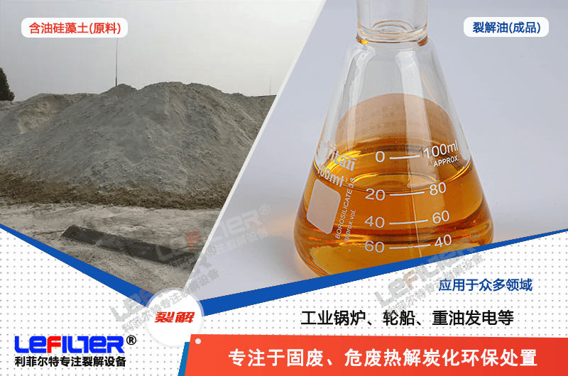 含油硅藻土裂解炼油设备