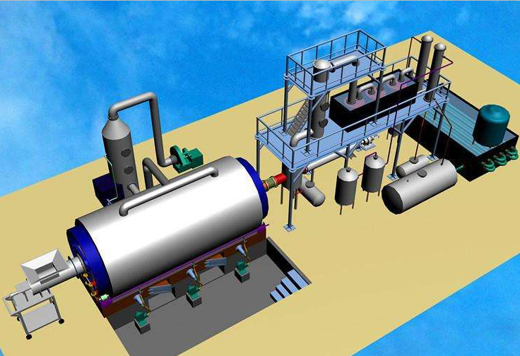 利菲尔特 小型废轮胎炼油设备